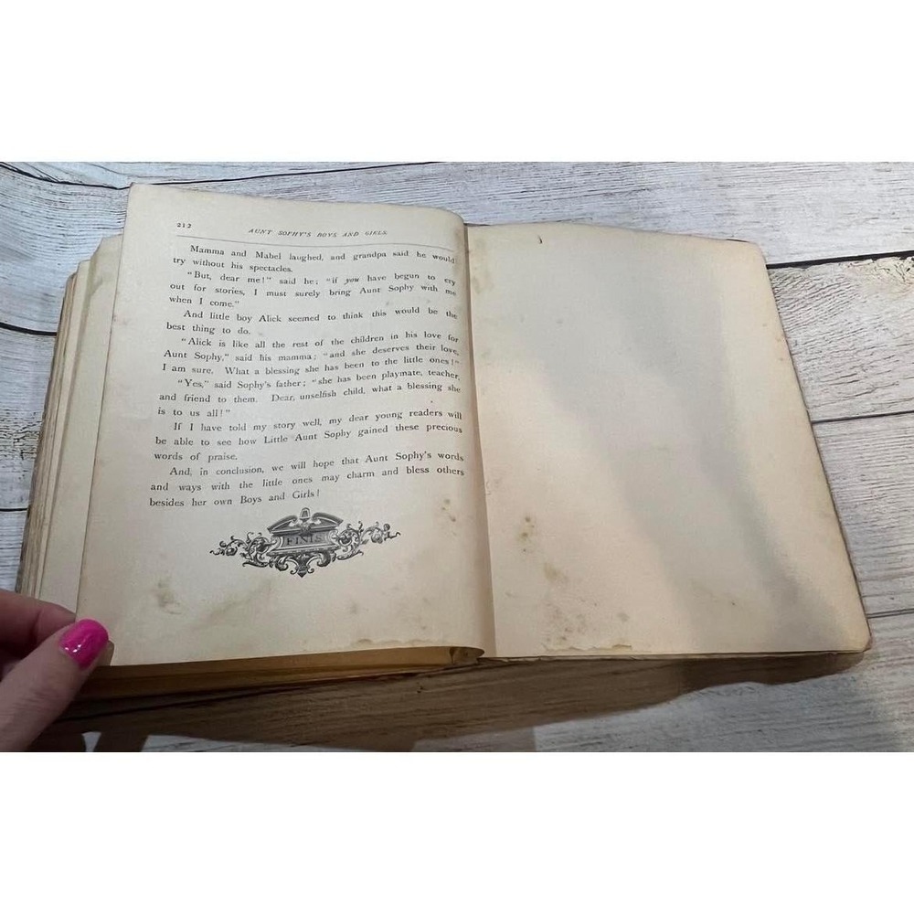 1881 Antique Childrens Book Aunt Sophy's Boys and Girls Mrs Sanford Dutton TubH2 - Picture 8 of 12